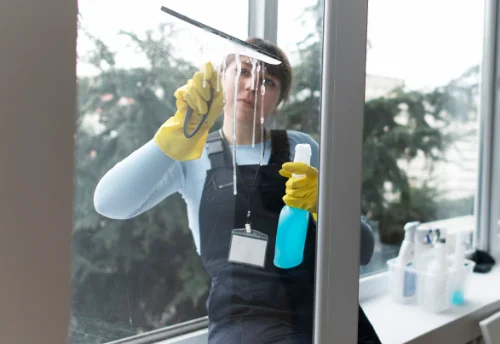 Nettoyage de vitres intérieures et extérieures à la Gresle